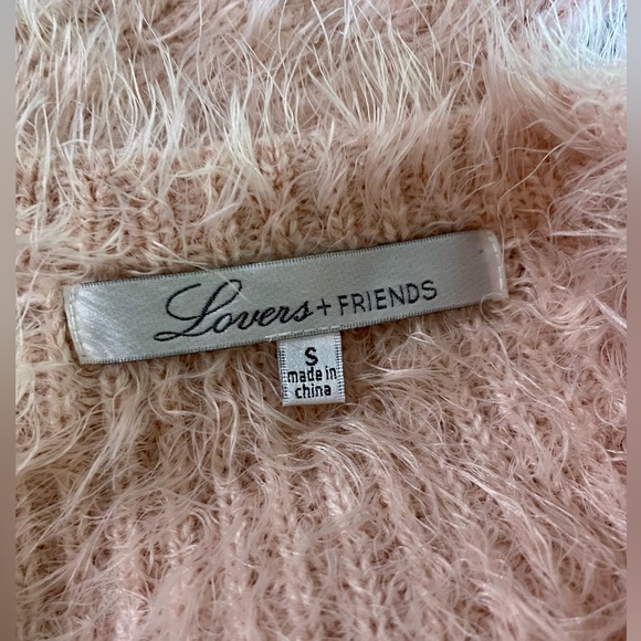 AS SEEN ON LEA MICHELLE Lover & Friends Blush Eyelash Crop Sweater Sz S - Picture 11 of 14